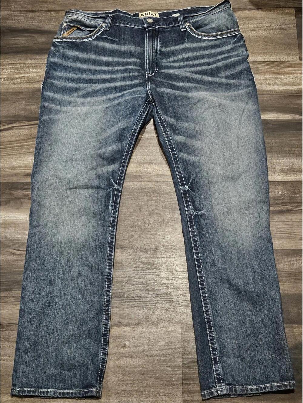 Ariat Mens M4  Relaxed Boot Cut Denim Jeans 40/34